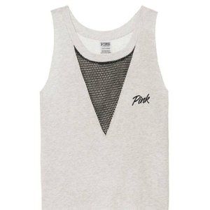 NEW WITH TAGS SPORTY VICTORIA SECRET PINK MUSCLE TEE XSMALL